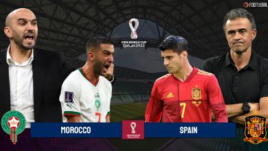صورة نتيجة مباراة المغرب واسبانيا  في ثمن نهائي كاس العالم 2022 : تأهل تاريخي للمغرب
