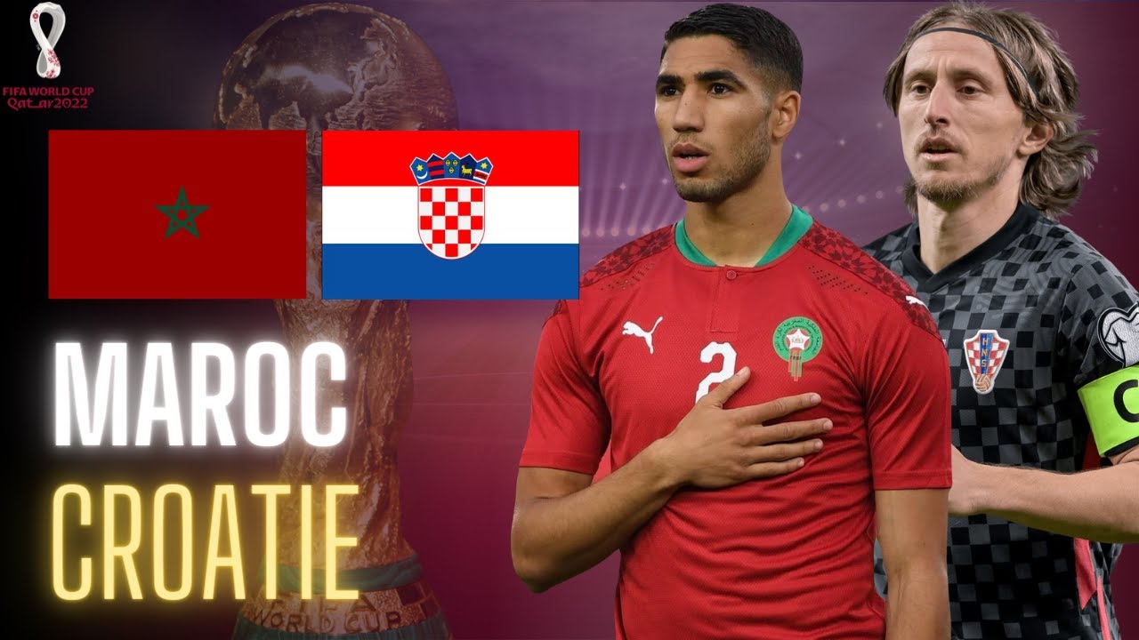 كرواتيا تتوج بالمركز الثالث في كاس العالم بعد الفوز على المنتخب المغربي