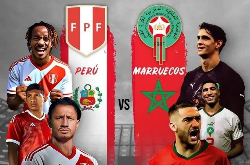 مشاهدة مباراة المغرب والبيرو ياسين تيفي مباراة المنتخب المغربي في اسبانيا